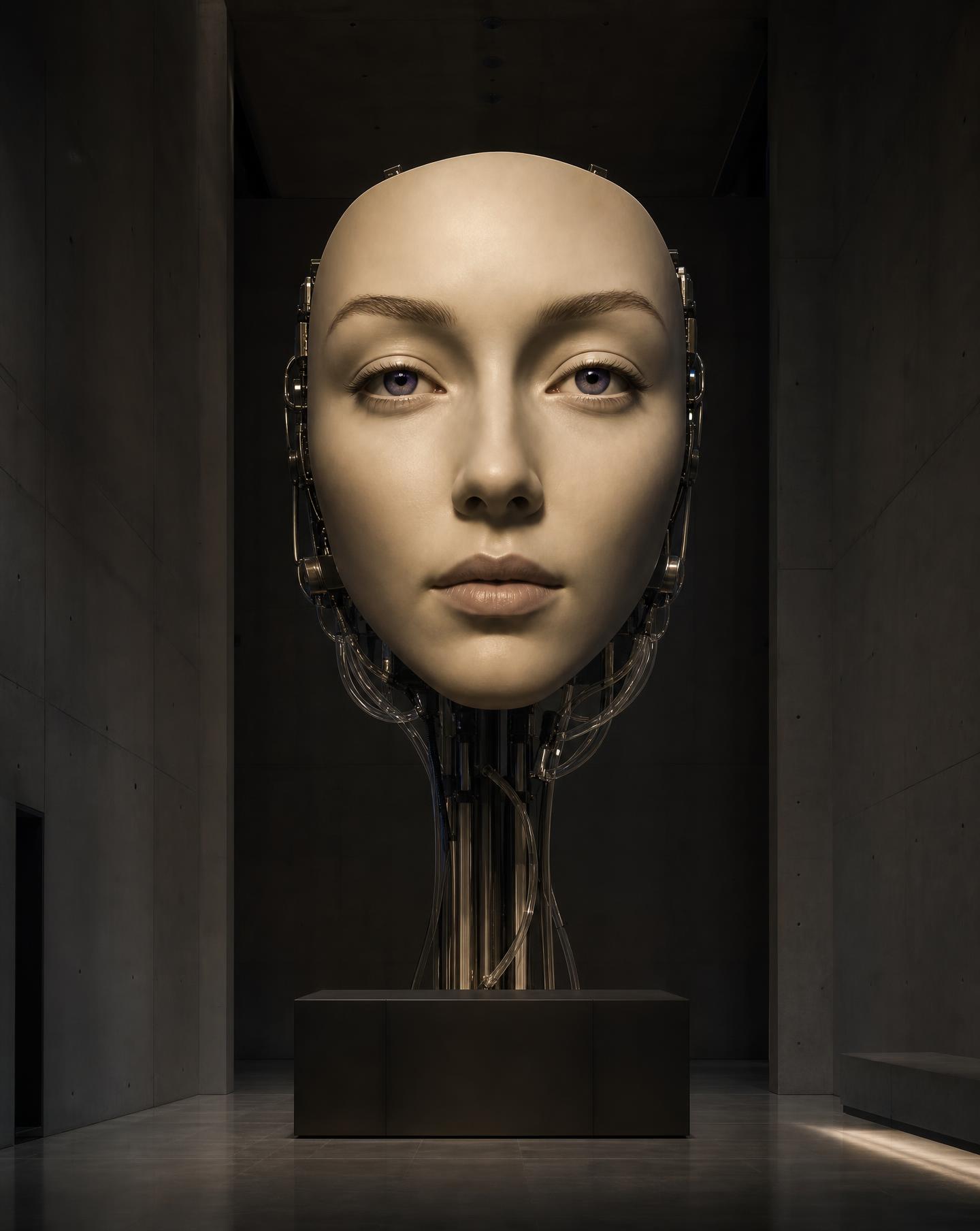 Alys, Wonderland's interactive AI character, rendered as a luminous holographic figure