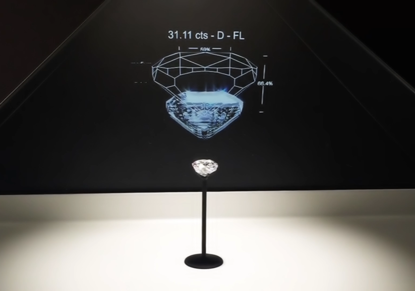 3d hologram for jewellery and luxury goods